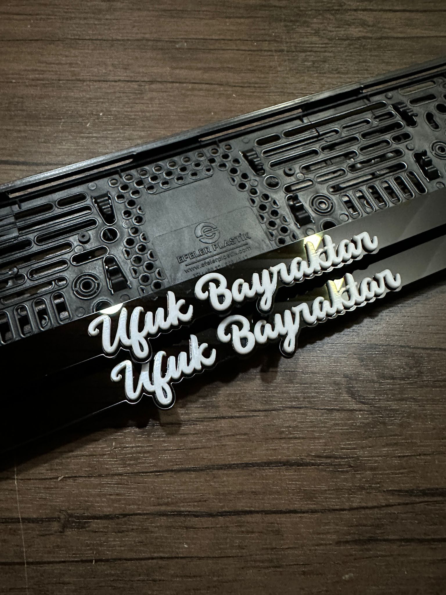 EL YAZI FONTLU 3D PLEKSİ PLAKALIK 